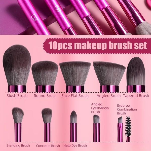 BS-MALL Makeup Brushes Set 30 Pcs – Including Face Washing Puffs, Blush Powder Bronzer Foundation Eyeshadow Concealer Brushes, and Mini Makeup Sponge Makeup Sponges Set (Black) - Image 14